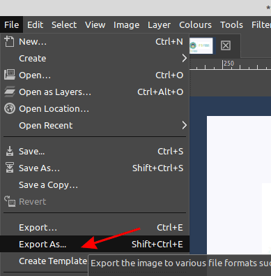 將GIF保存為GIMP