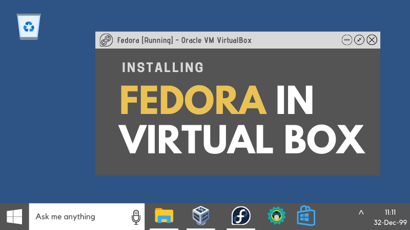 在Virtualbox中安裝Fedora