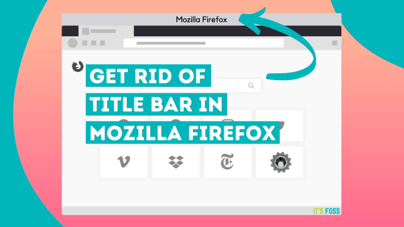 刪除標題欄Firefox