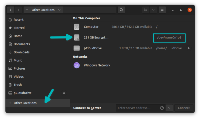 在linux中掛載加密的windows分區(qū)